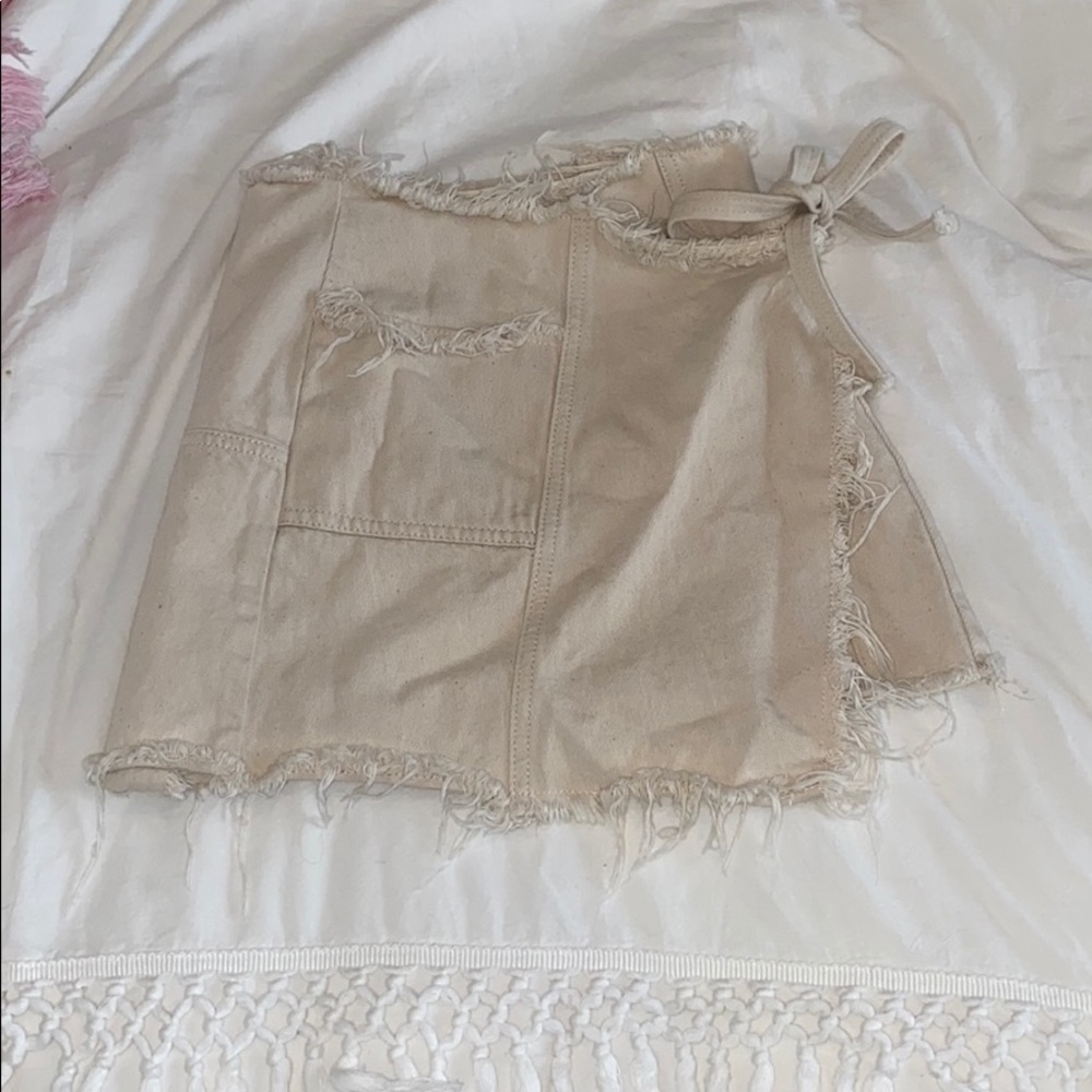BDG wrap around tie skirt
